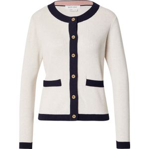 WHITE STUFF Gebreid vest 'CHARLOTTE'  navy / wolwit