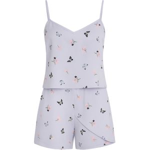 C&City Korte pyjama  groen / lichtlila / rosé / zwart