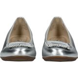 Ballerina - Effen - Leer - Metallic Look - Platte Hak