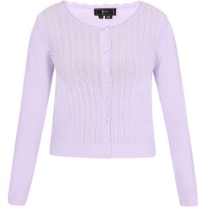 faina Gebreid vest  lavendel