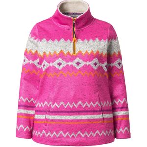 LAURASØN Sweatshirt  neonroze / wit