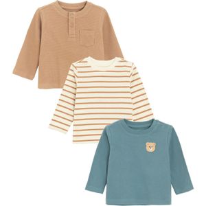 Cool Club Shirt  blauw / lichtbruin / lichtgeel