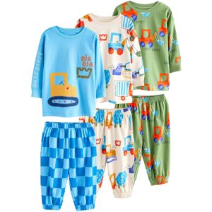 Next Nachtkledij  beige / lichtblauw / groen / rood