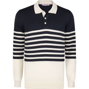 Felix Hardy Trui  navy / parelwit