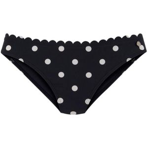 Look - Gestippeld - Bikinibroekje - Zwart-Wit - Polyamide