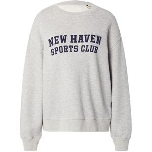 GANT - Sweatshirt - Navy / Grijs Gemêleerd - Lange Mouw - Wijde Pasvorm