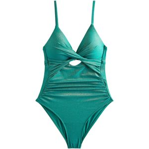 Next Badpak  cyaan blauw