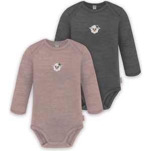 normani Rompertje/body 'Auckland'  bruin gemêleerd / donkergrijs