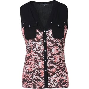 KOROSHI Blouse  rosa / rosé / oudroze / zwart