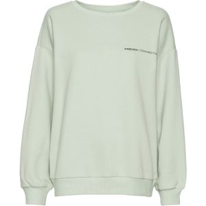 French Connection - Sweatshirt - Groen - Met Grote Logoprint Op De Rug