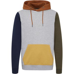 BLEND Sweatshirt 'LAMPERT'  geel / lichtgrijs / groen