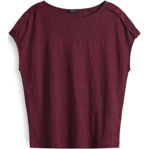 OPUS - Soguli - T-shirt - Bordeaux - Kwartmouw - Effen
