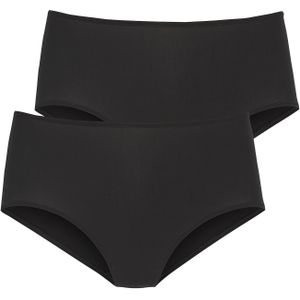 Lascana - Tailleslip - Zwart - Microvezel - Set van 2