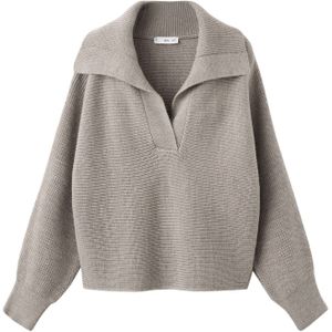 MANGO Trui 'Manzana'  grijs