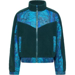Carlo Colucci Fleece jas 'Ezechiele'  blauw / turquoise