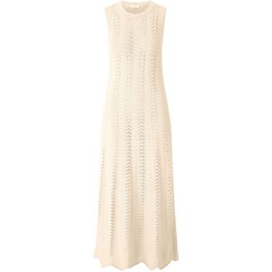 Rich & Royal - Gebreide Jurk - Offwhite - 7/8 Lengte - Mouwloos