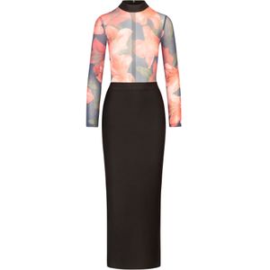 Kraimod Avondjurk  kersrood / zwart