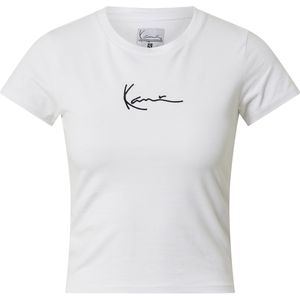 Karl Kani - Shirt - Zwart/Wit - Slanke Pasvorm - Kwartmouw