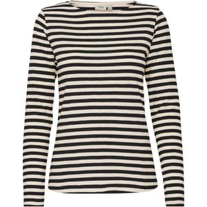 Fransa Shirt 'Mye'  beige / zwart