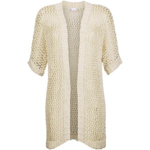 MADELEINE Gebreid vest  parelwit