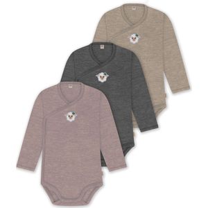 normani Rompertje/body  beige gemêleerd / taupe / antraciet