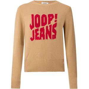 JOOP! Jeans Trui 'Kali'  camel / bloedrood