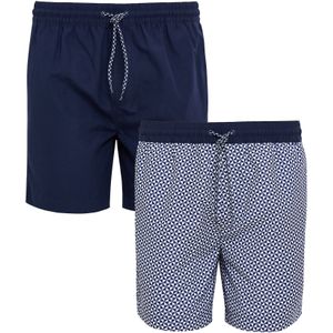 Threadbare Zwemshorts 'Kite'  navy / wit
