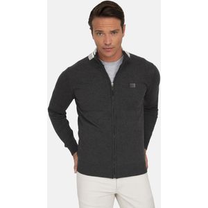 Jacey Quinn Gebreid vest  antraciet