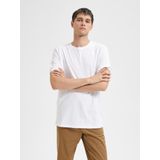 Selected Aspen T-shirt Met Korte Mouwen Wit L Man