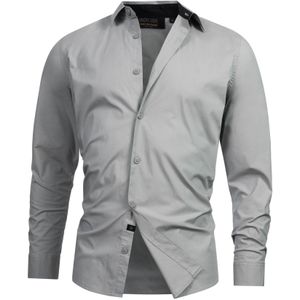 INDICODE JEANS Overhemd 'Kamby'  grijs