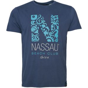 NASSAU Beach Club Shirt  aqua / duifblauw / wit