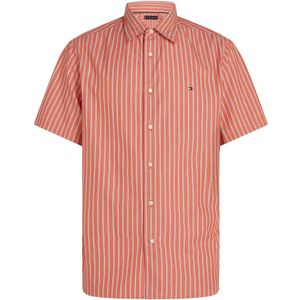 TOMMY HILFIGER Overhemd 'Flex'  opaal / zalm roze / wit