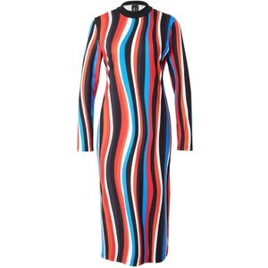 Marc Cain Gebreide jurk  marine / rood / zwart / wit