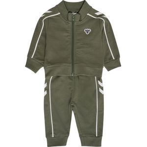 Hummel Joggingpak  olijfgroen / wit