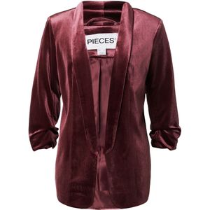 PIECES Blazers 'PCBOSELLA'  wijnrood