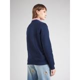 Sweater - Dark Night Navy - Geborduurd Logo - Lange Mouwen