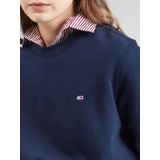 Sweater - Dark Night Navy - Geborduurd Logo - Lange Mouwen