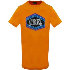 DIESEL Shirt  blauw / oranje / zwart