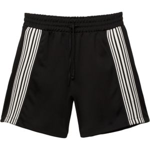 Pull&Bear Broek 'STWD'  zwart / wit