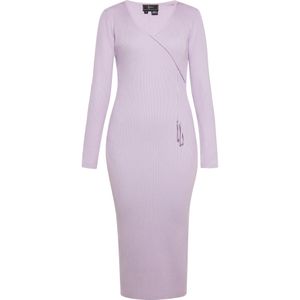 faina Gebreide jurk  lavendel