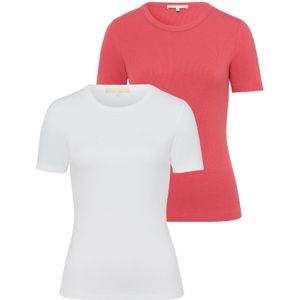 Les Lunes Shirt 'Ryliee'  pink / wit