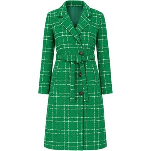 MODAMIHRAM Tussenmantel  grasgroen / wit