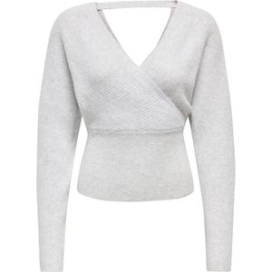 ONLY Trui 'ONLWINNIE'  grijs gemêleerd