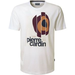 PIERRE CARDIN Shirt  bruin / zwart / eierschaal