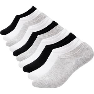 Occulto - Strolch - Enkelsokken - Grijs Gemêleerd/Zwart/Wit - 10 Pack