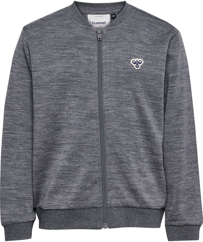 Hummel - Sweatvest - Grijs - Merino Wol - Lange Mouw