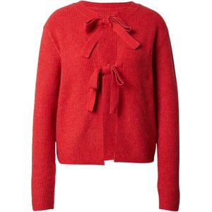 PIECES Gebreid vest 'PCSILLY'  cranberry