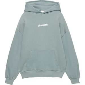 Pull&Bear Sweatshirt 'PACIFIC PLEASANTNESS'  kastanjebruin / geel / pastelgroen / wit
