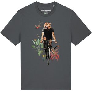 Watapparel Shirt ' Fancy Tiger '  antraciet / gemengde kleuren
