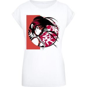 F4NT4STIC Shirt 'Manga Girl Japan'  rood / zwart / wit